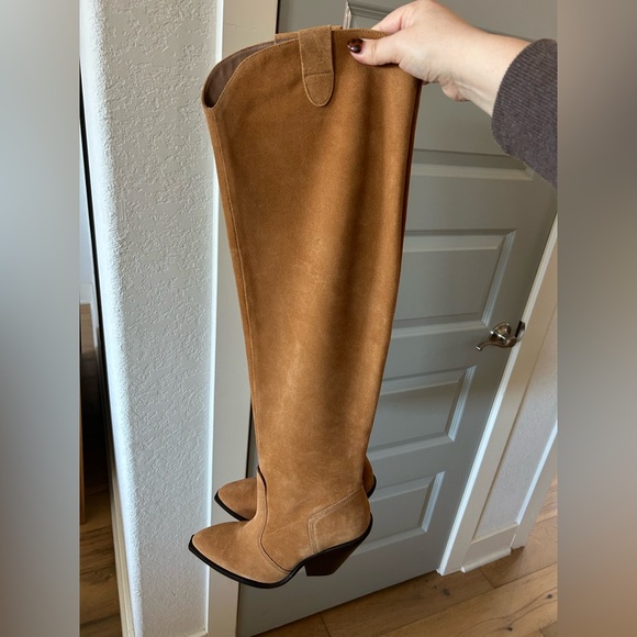 New Free People Triple Crown Over-The-Knee Slouch Boots - Picture 8 of 9